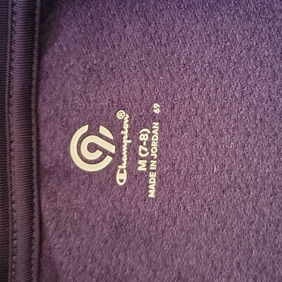 Champion Navy Track Jacket Girls Size 7/8 - Picture 4 of 5